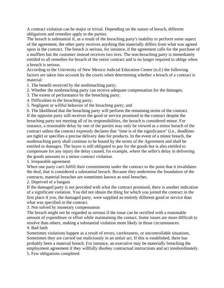 Employment Law - Week 5 Discussion 2
