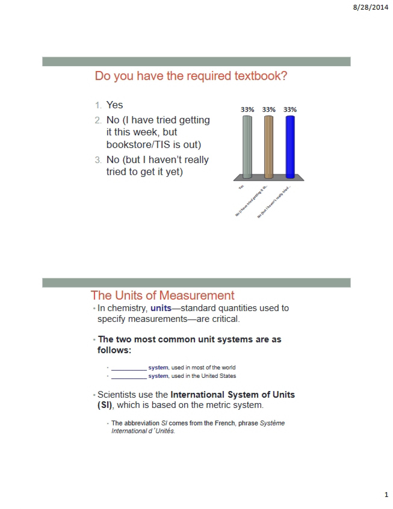 Slides for Chapter One (Sections 6 and 7)