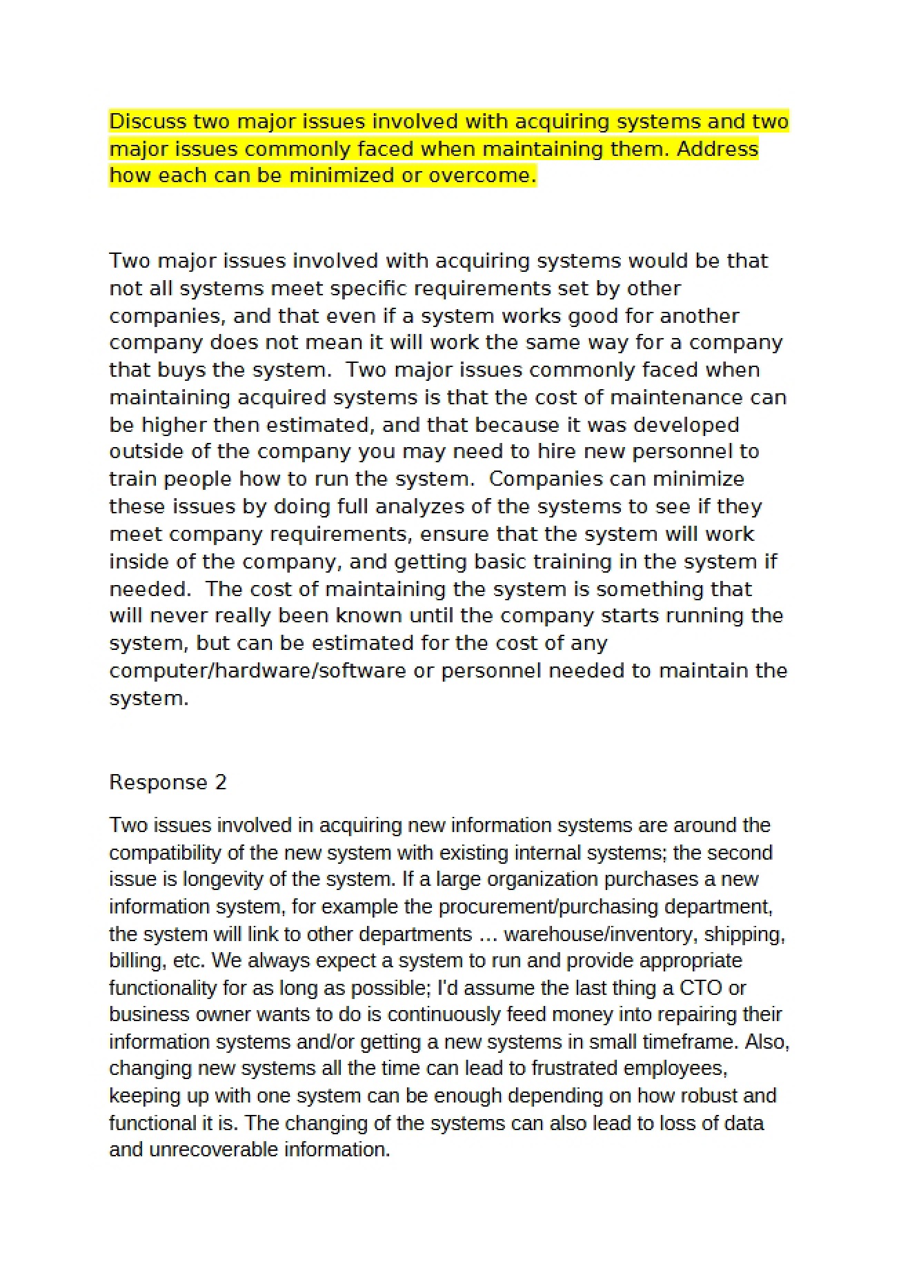 Coursework for Computers and Info Processing