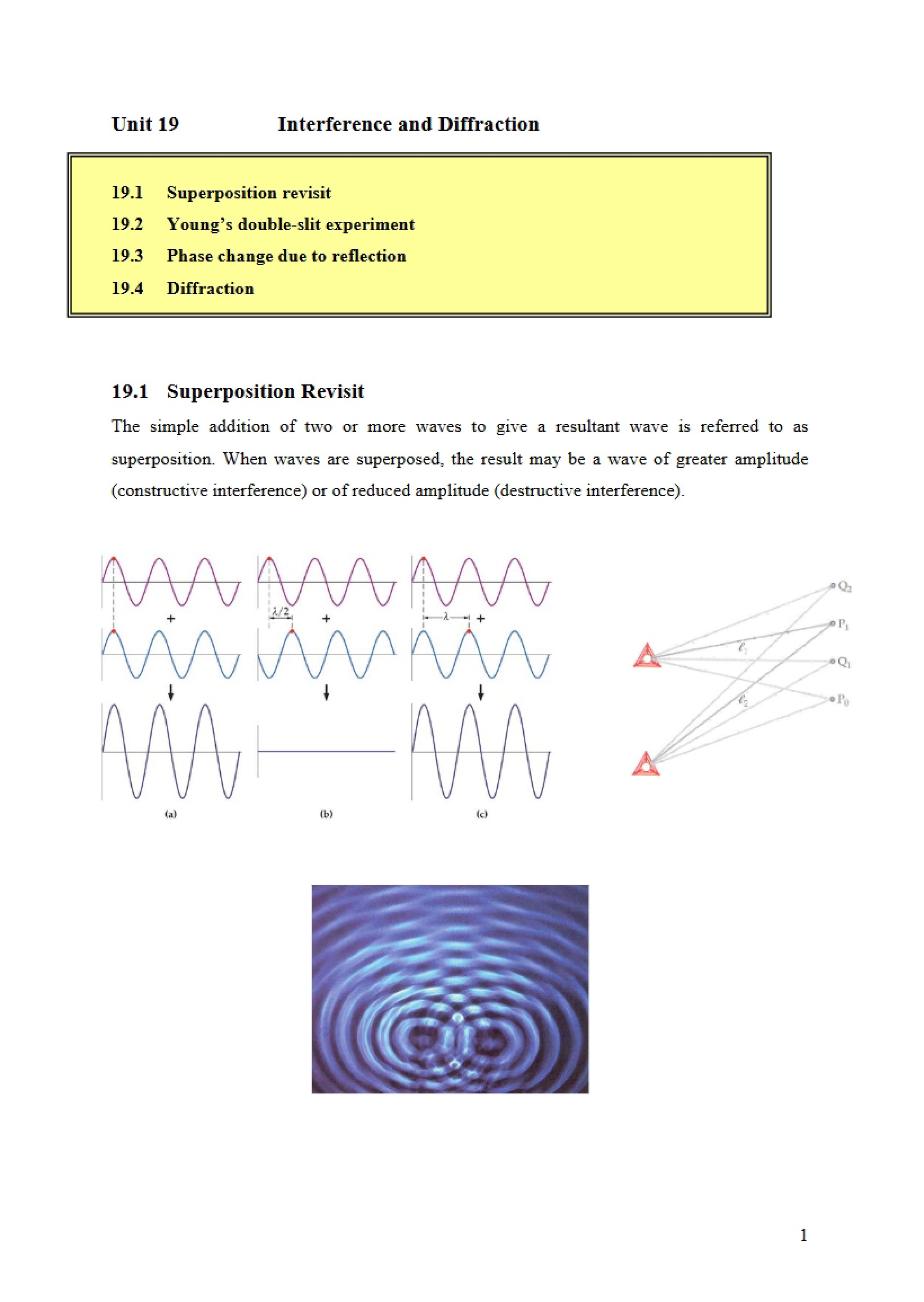 Unit 18 Calculus-Based Physics I