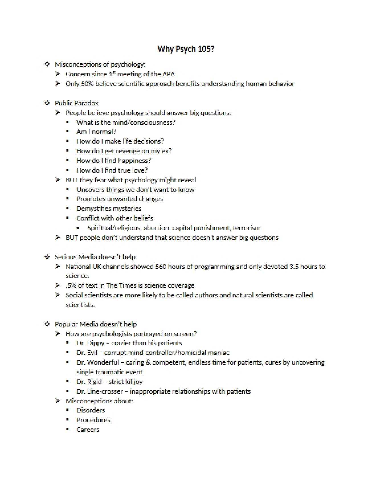 Common Myths in Psychology