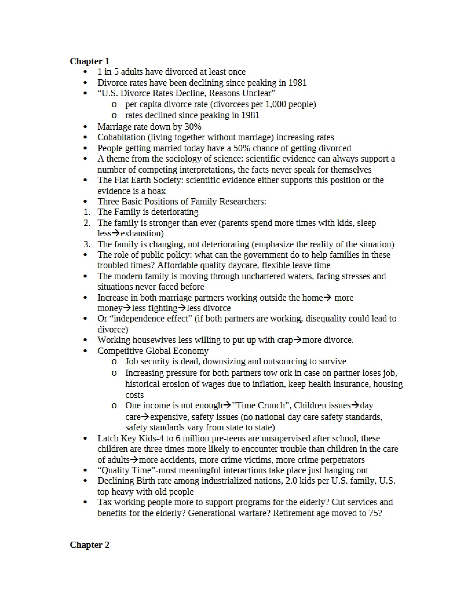 Sociology of Family Chapter 1