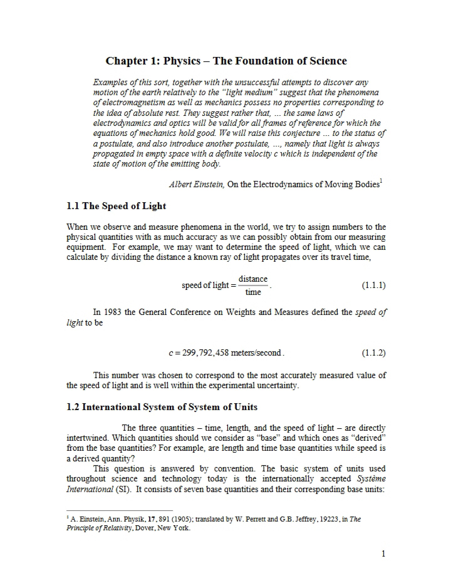 Science Foundation Physics