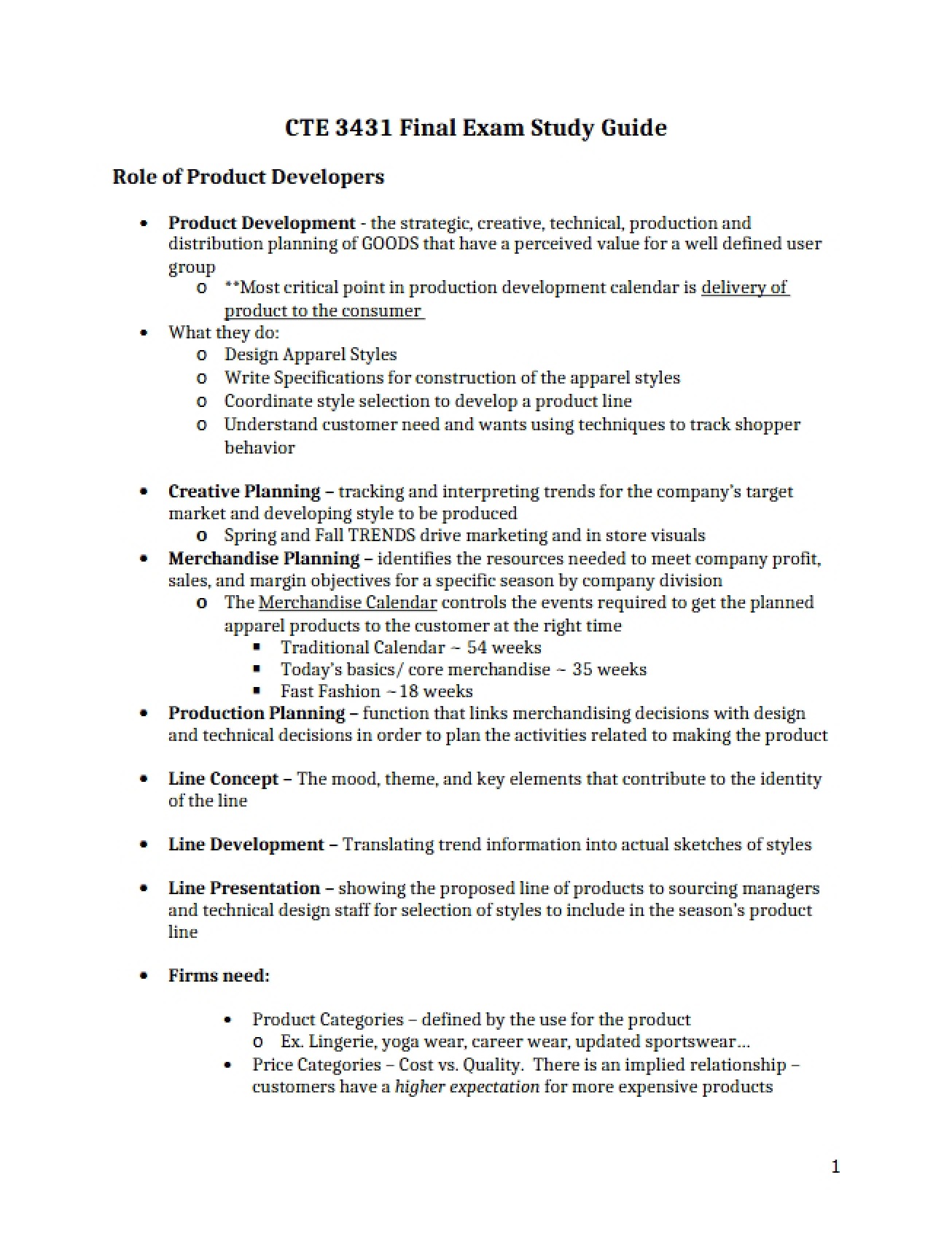 Examination of the Product Developer's Role