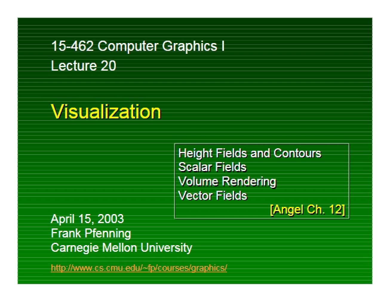 Visualization Techniques