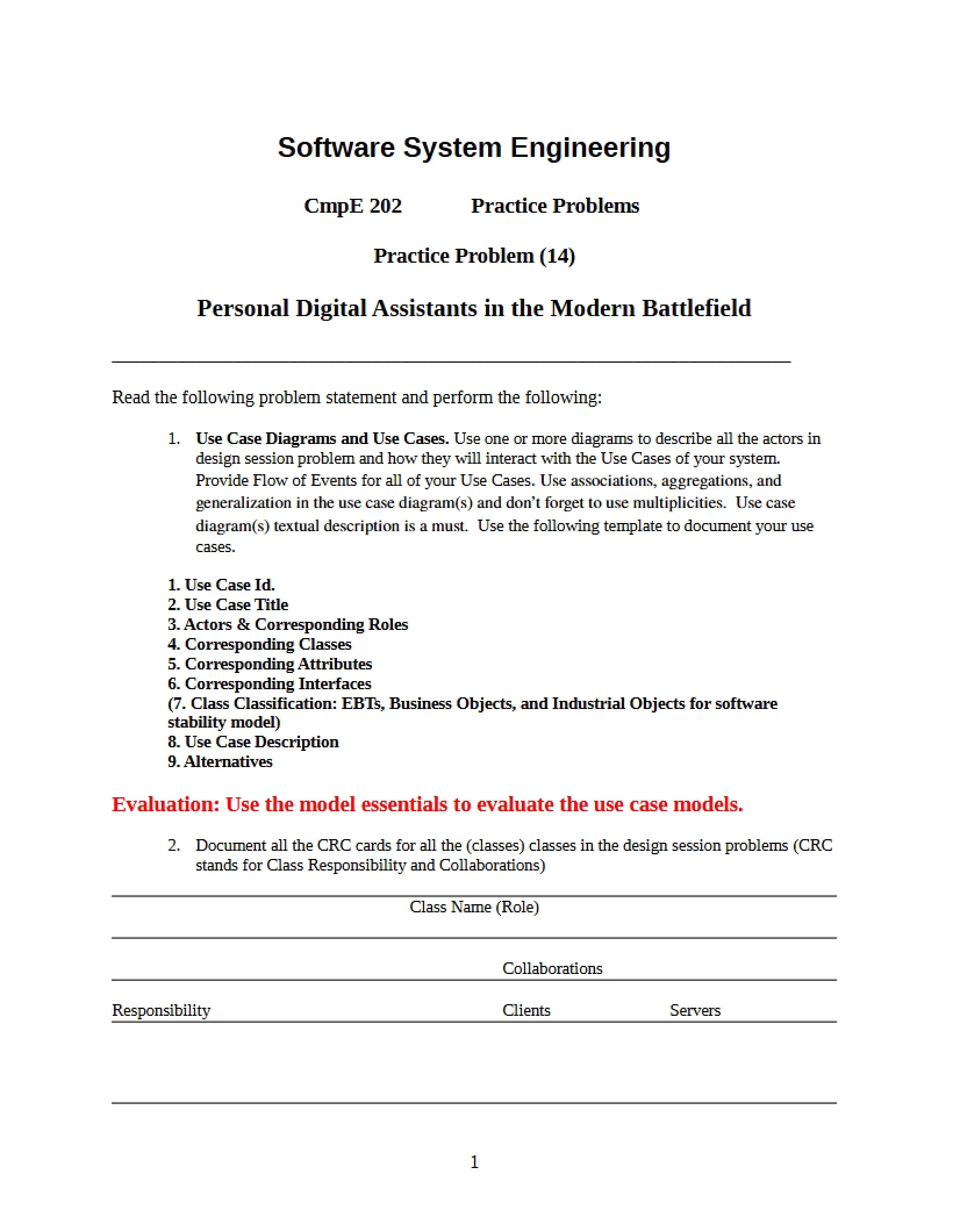 System Engineering Practice