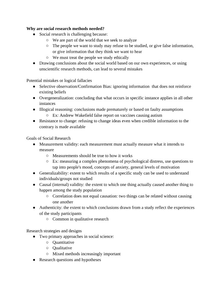 Why Social Research Methods Are Needed