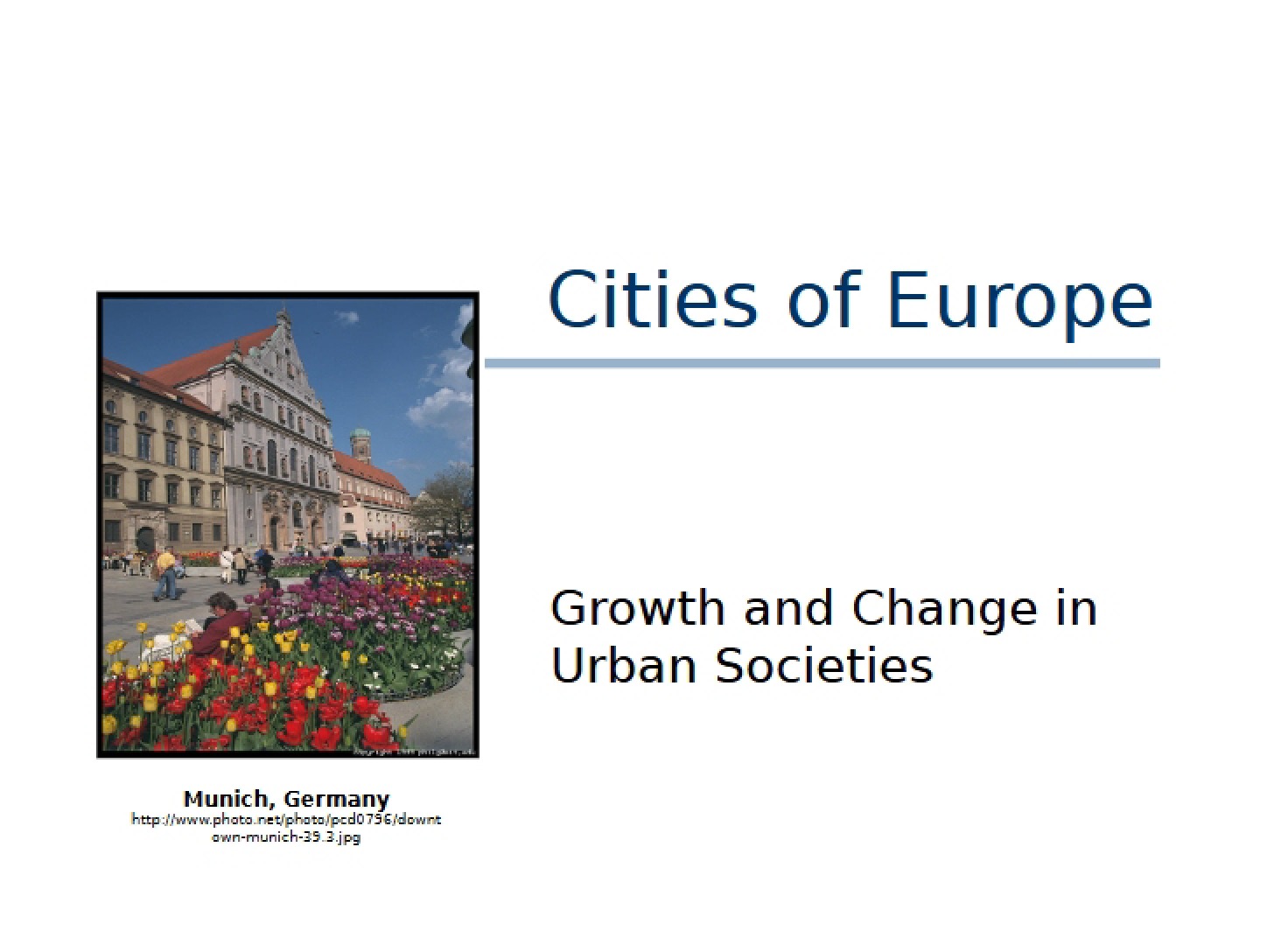 European Cities (Chap 5) - URS 2000