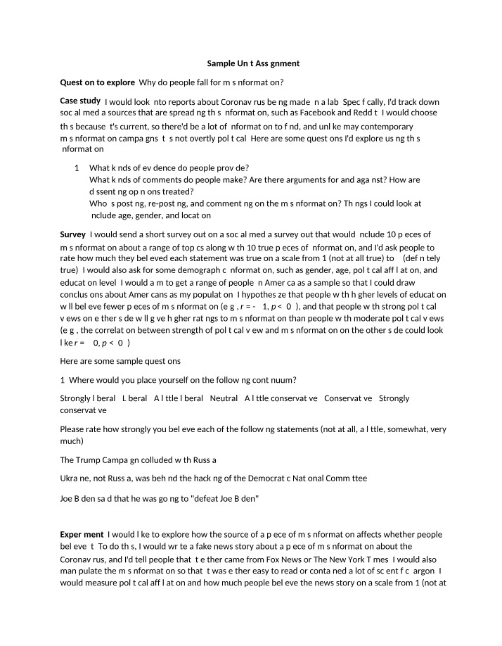 Why People Fall for Misinformation - Exploring Evidence