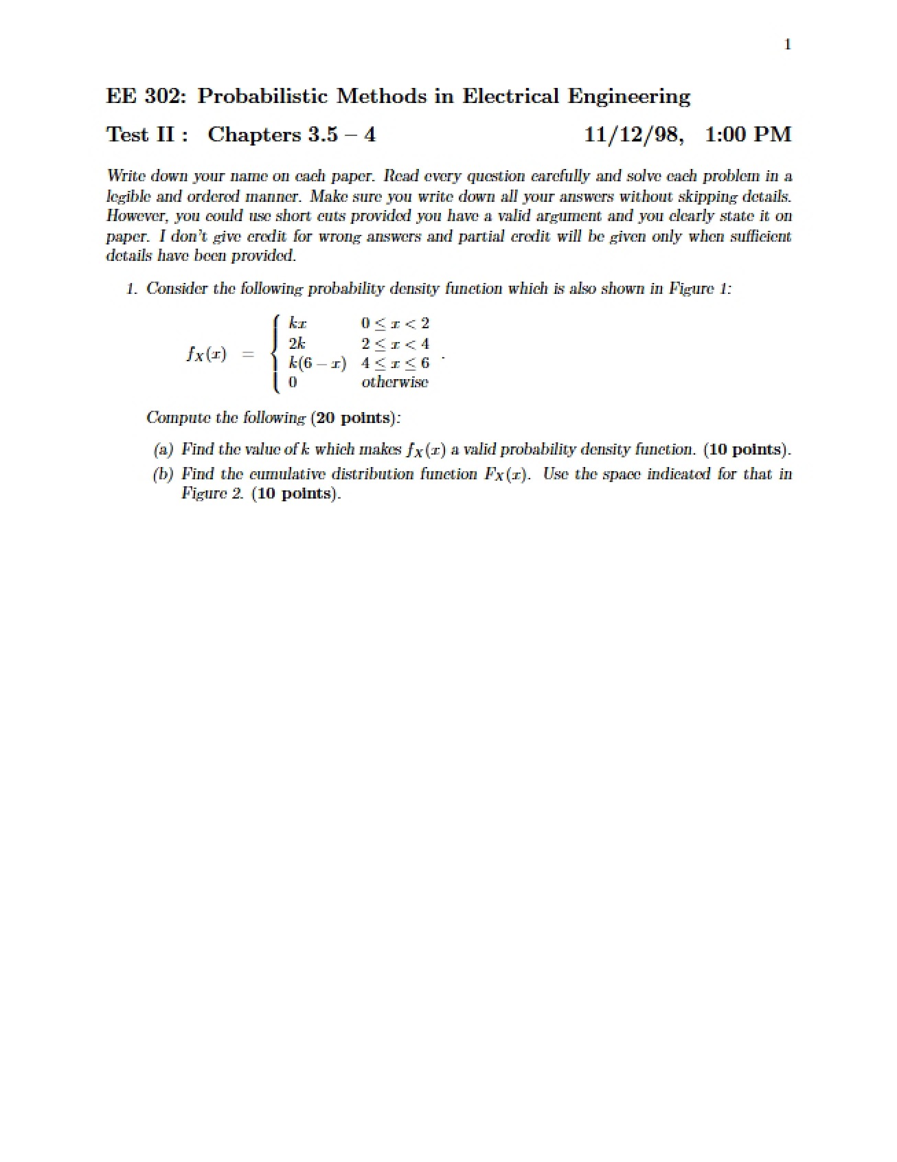 Methods of Probability in EE