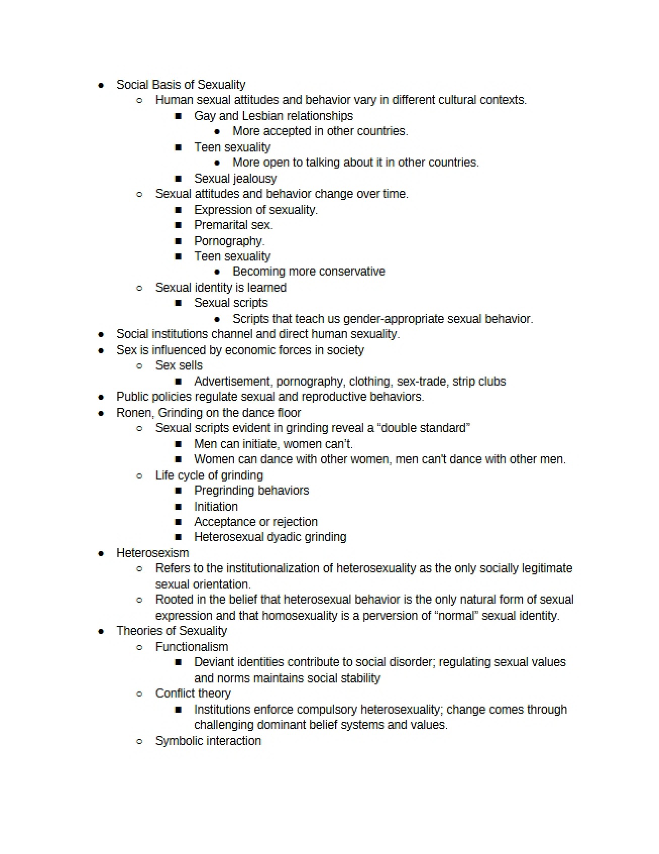 Sexuality Social Basis
