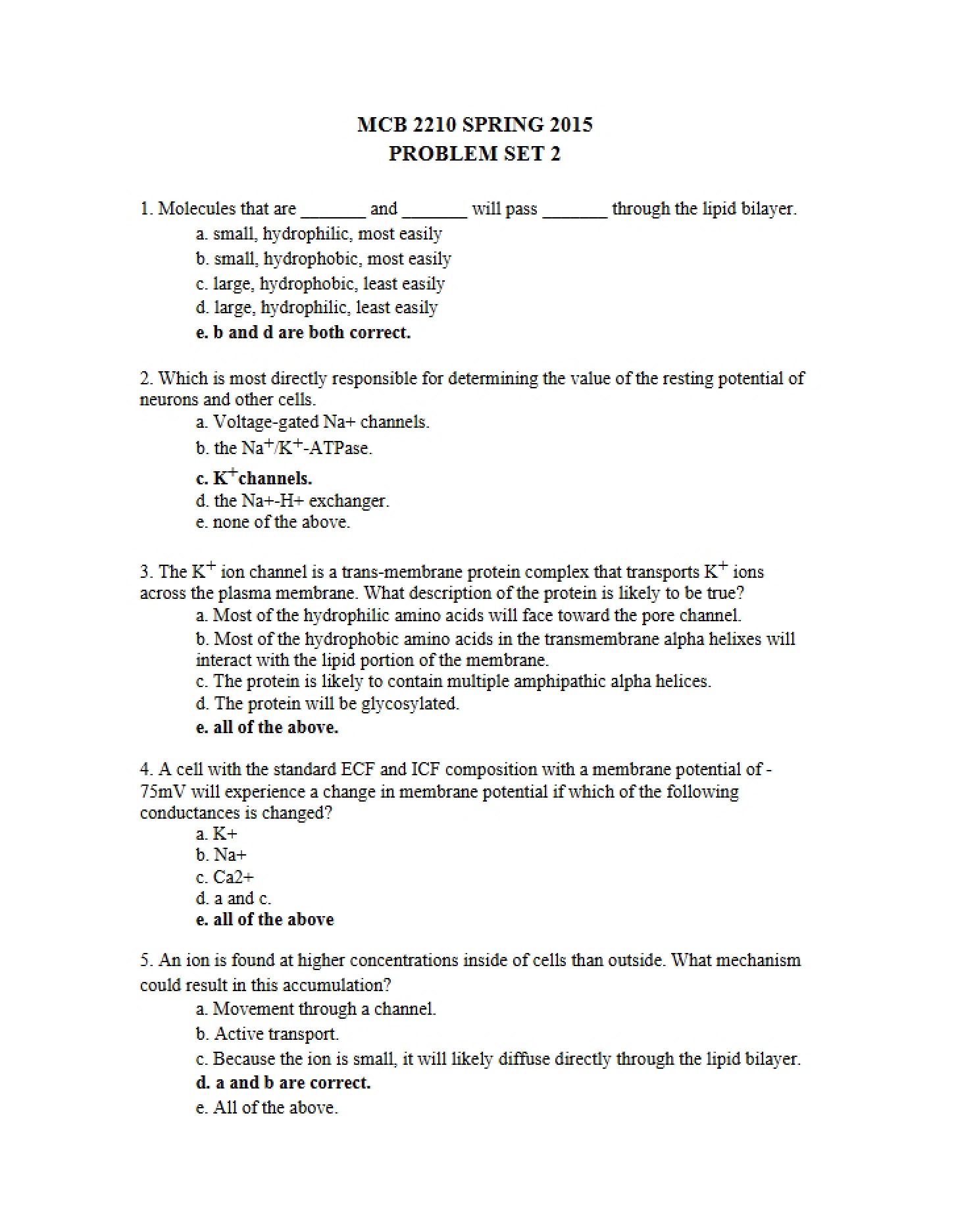 Key Set 2 Problems