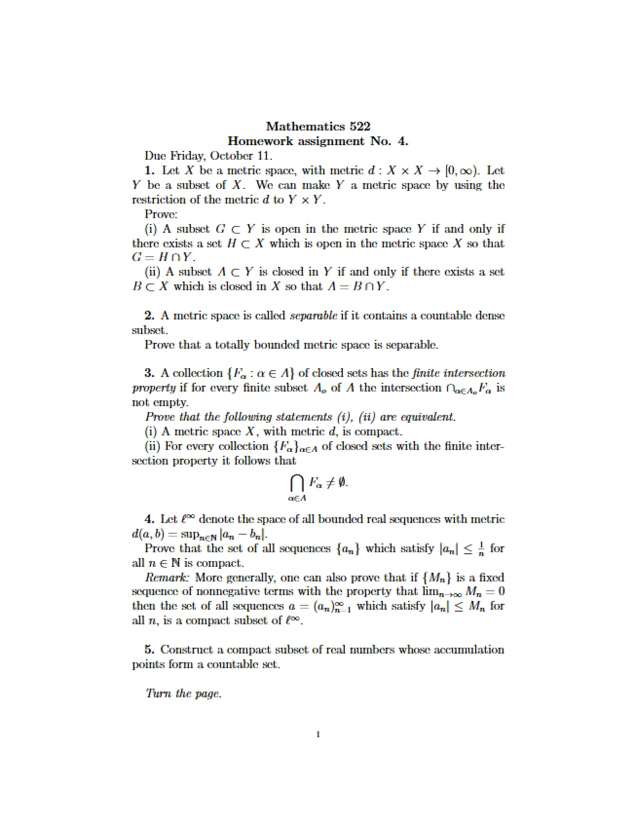 Assignment 4 Homework