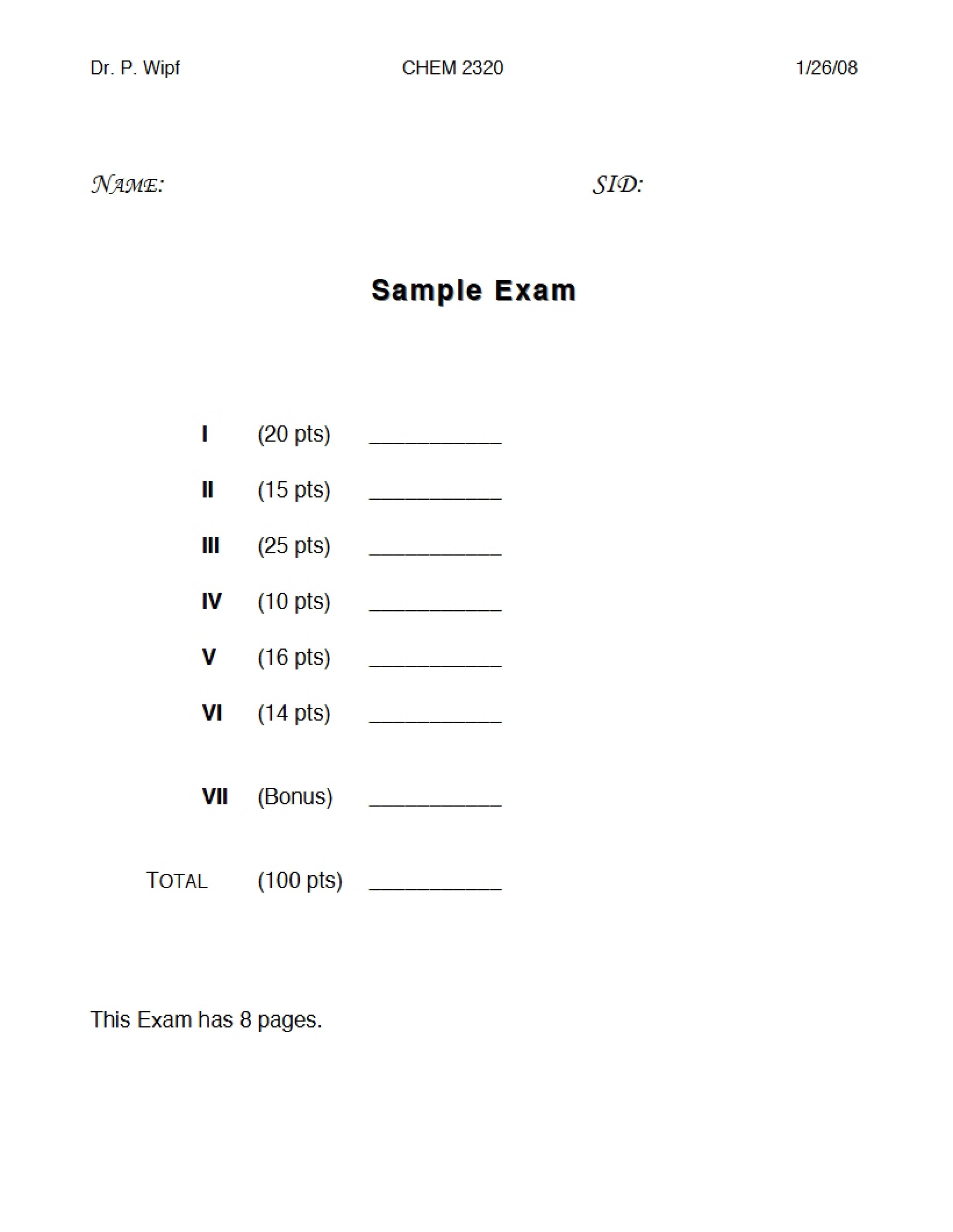 Practice Exam