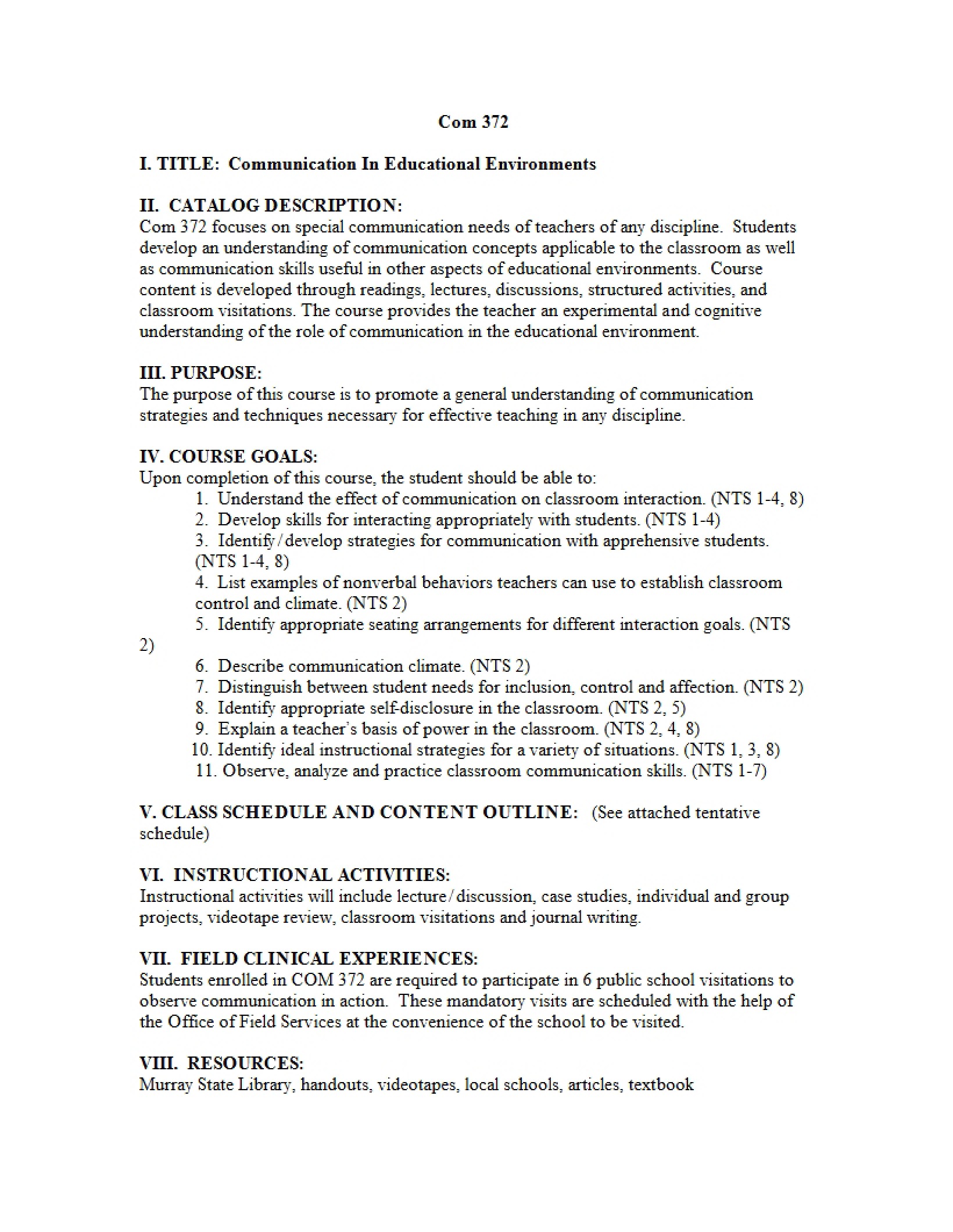 Syllabus