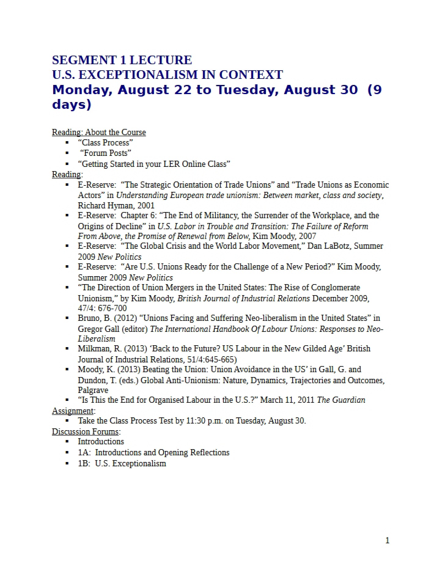 Lecture Segment 1 (Instructor)