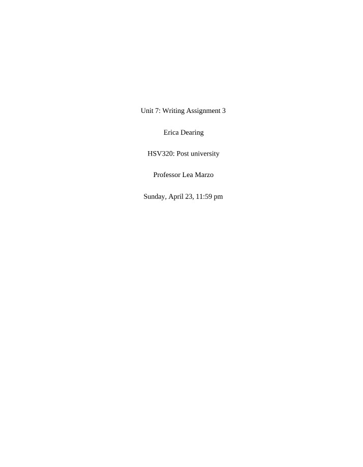 Writing Assignment 3 (Unit 7)