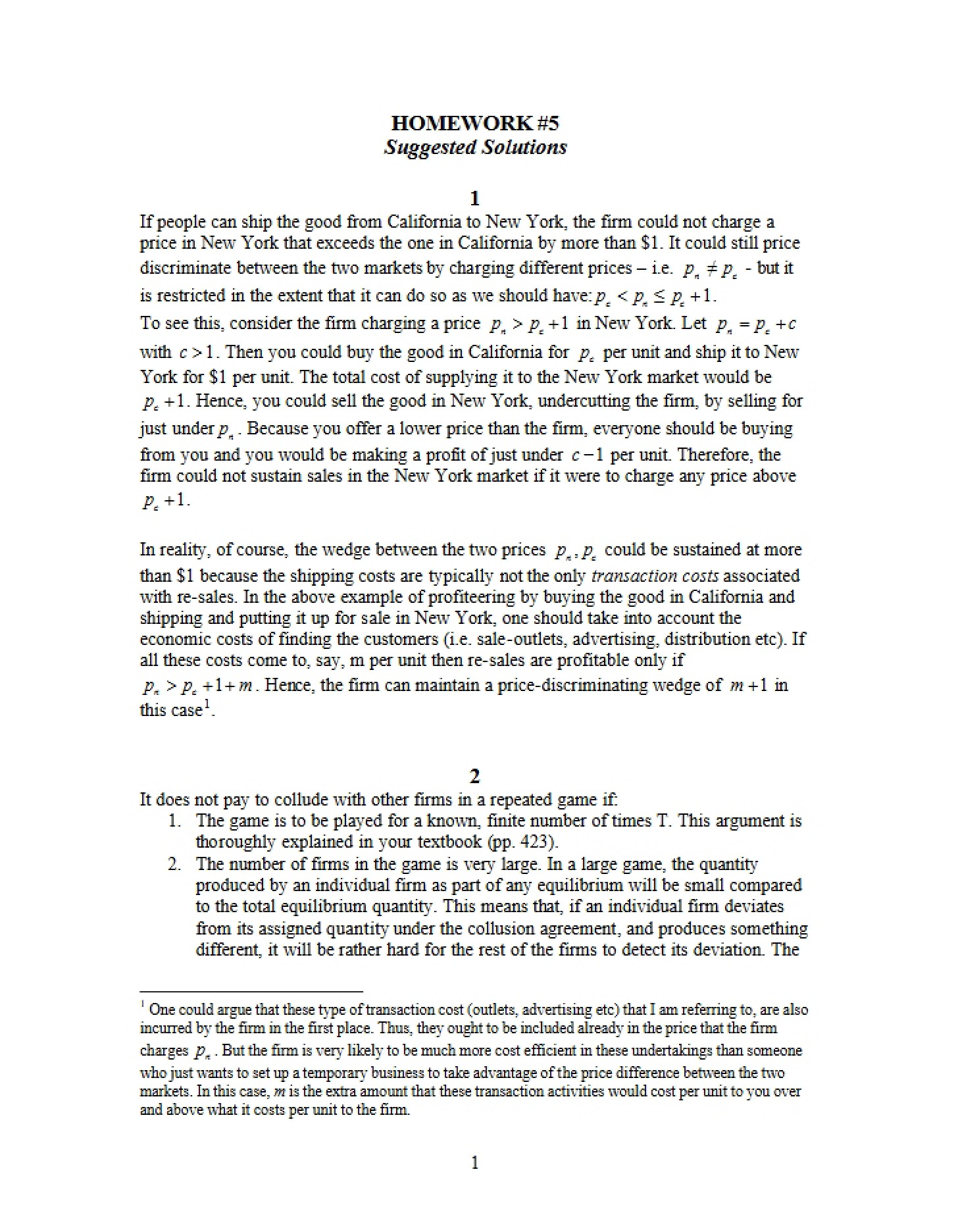 Course Homework Assignment