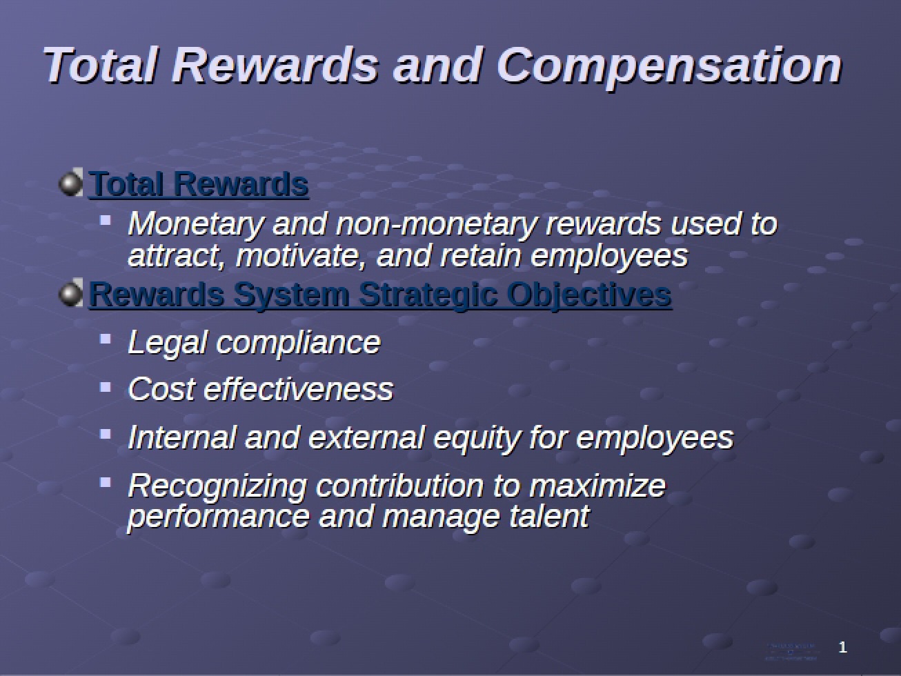 Compensation and Total Rewards in HR