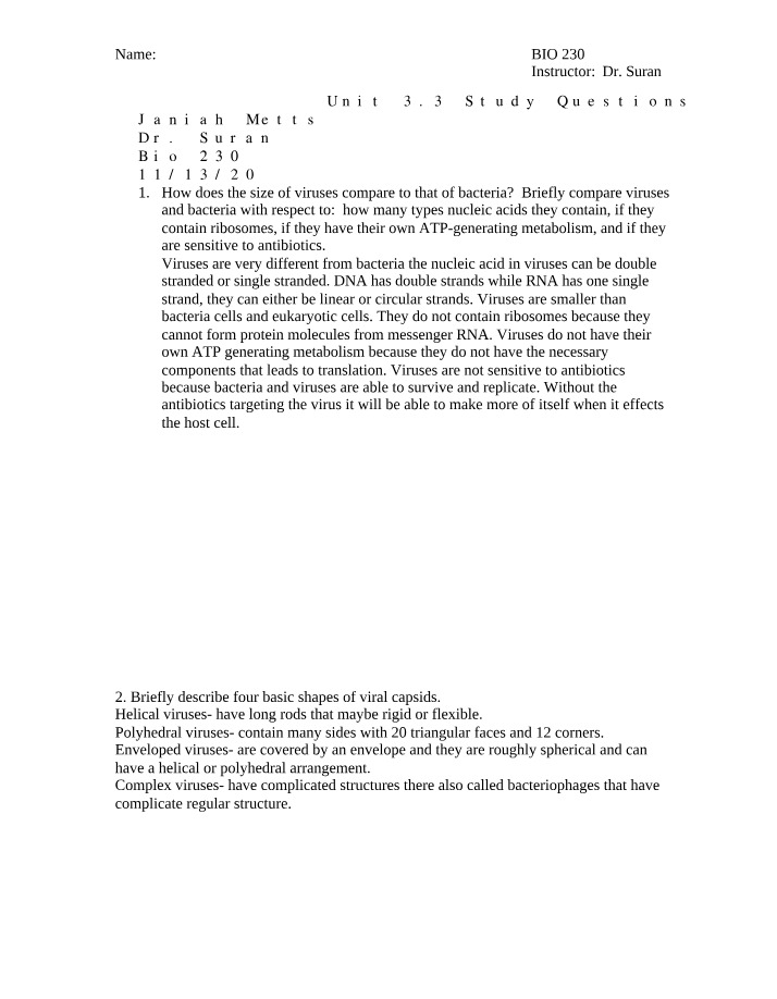 Viruses vs Bacteria - Size, Nucleic Acids, Ribosomes
