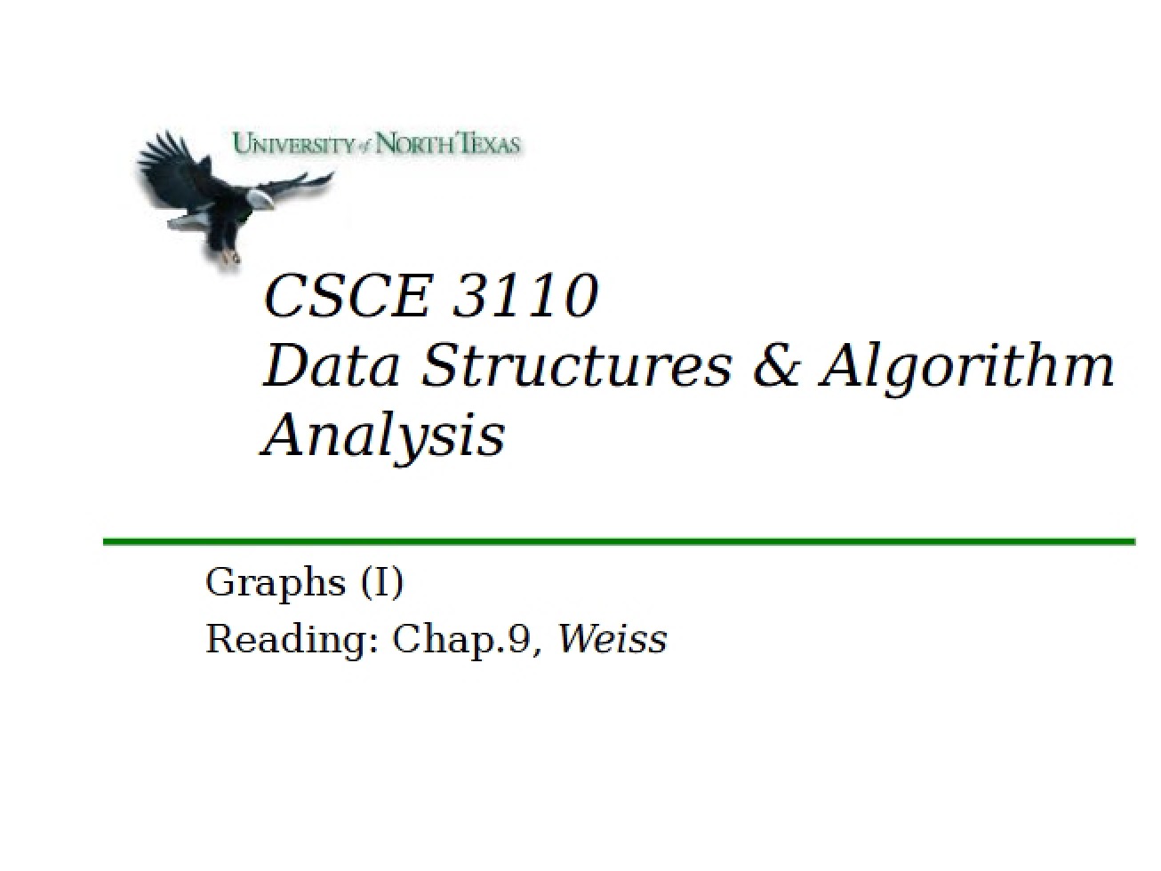 First Graph Lecture