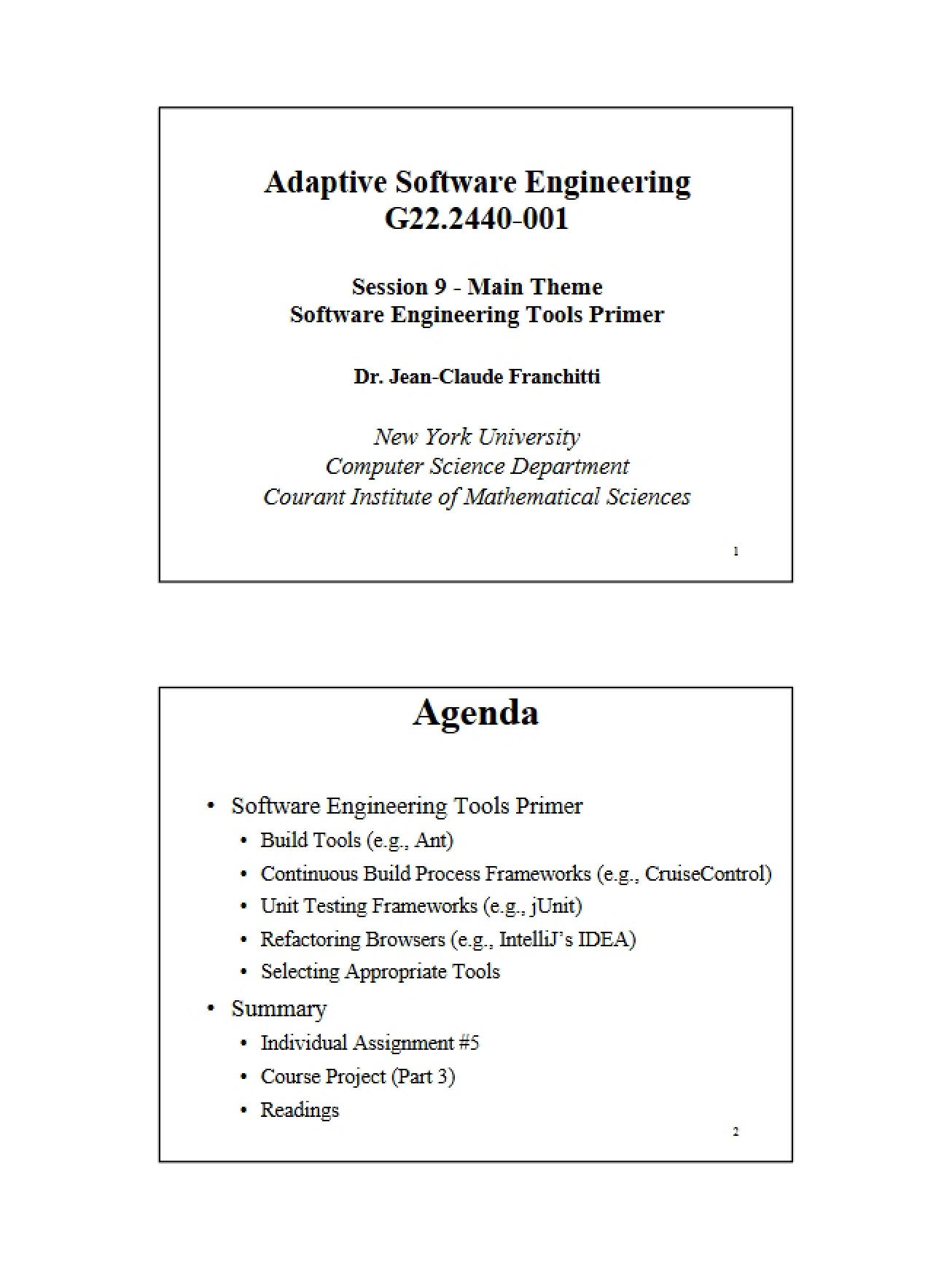 Primer on Software Engineering Tools