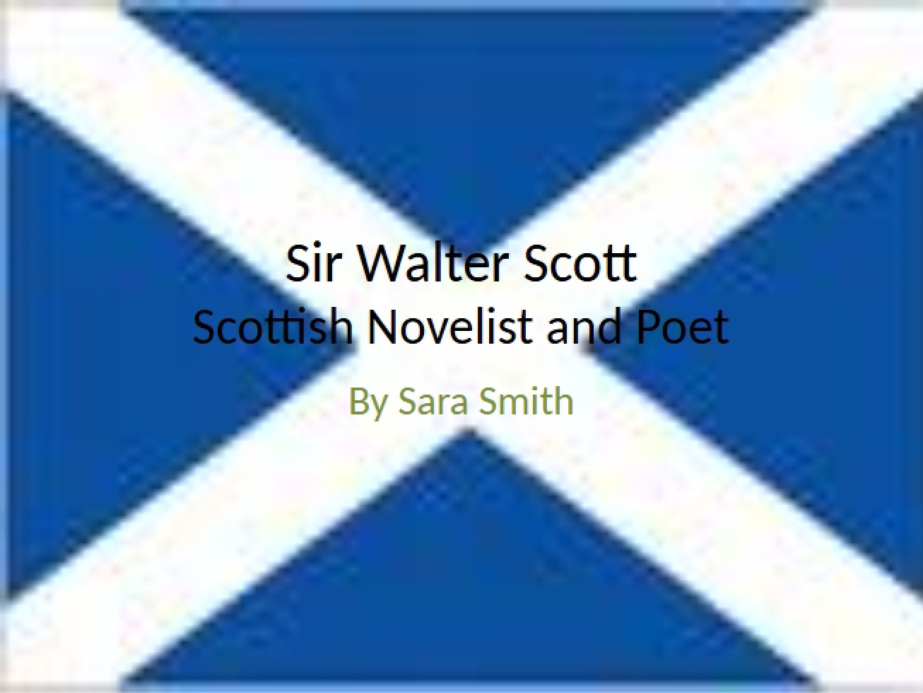 Poet and Novelist from Scotland