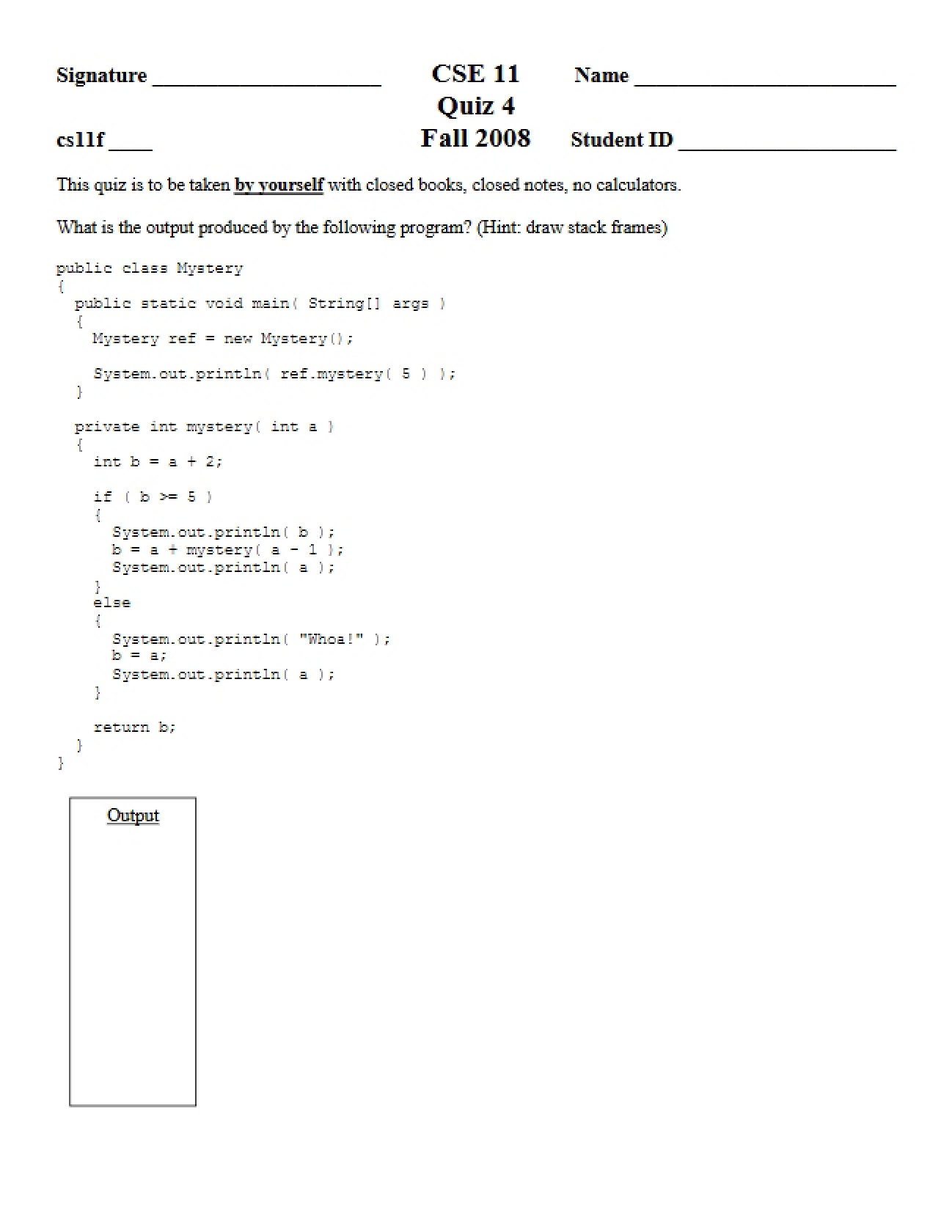 Java II Assessment 4