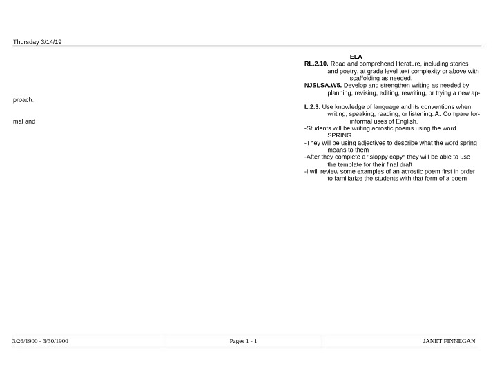 Spring Acrostic Poems - Engaging ELA Activity