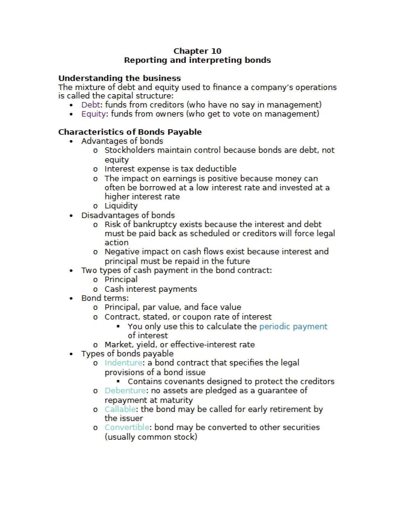 Financial Accounting Chapter 10