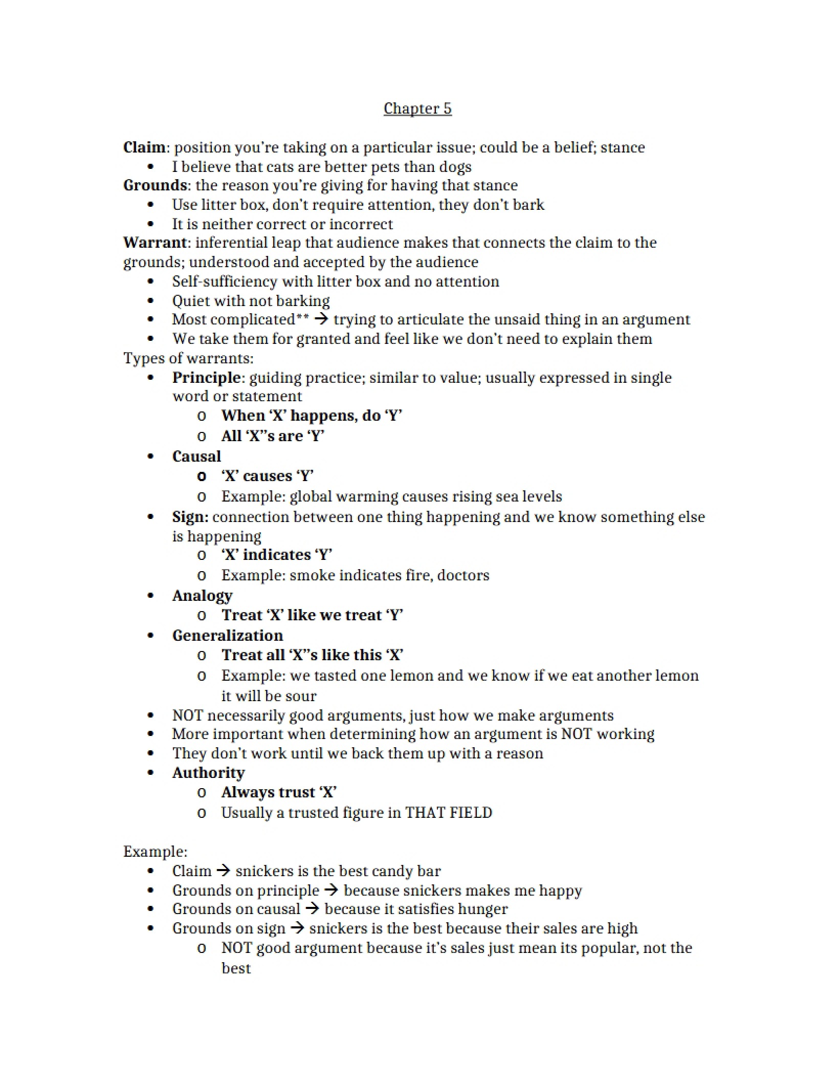 Public Speaking Chapter 5