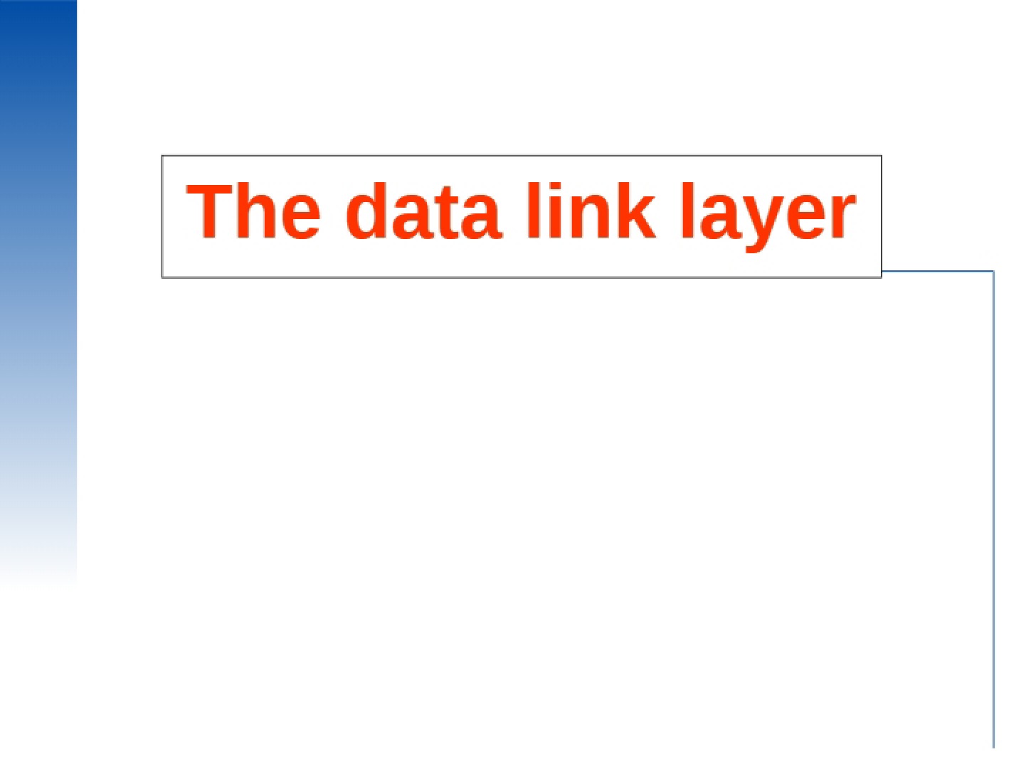 Data Link Layer Concepts