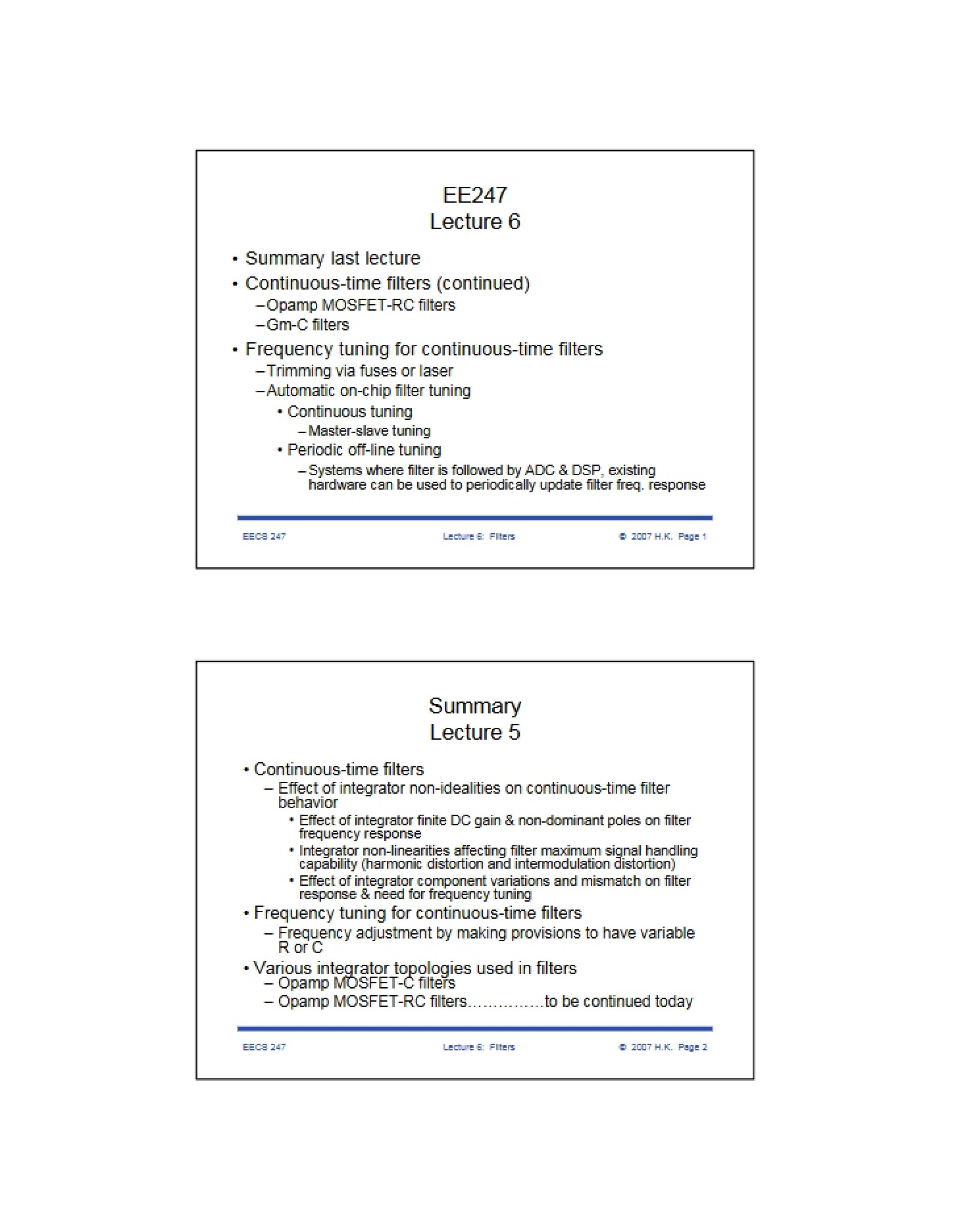 Course Notes - ELENG 247A