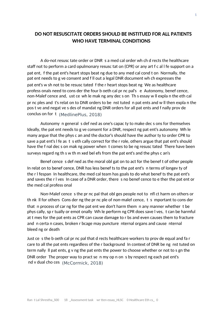 Written Essay - Assessment Task 3