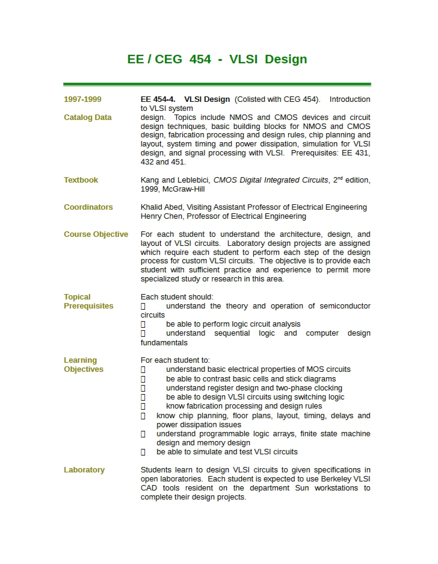 Course Handbook