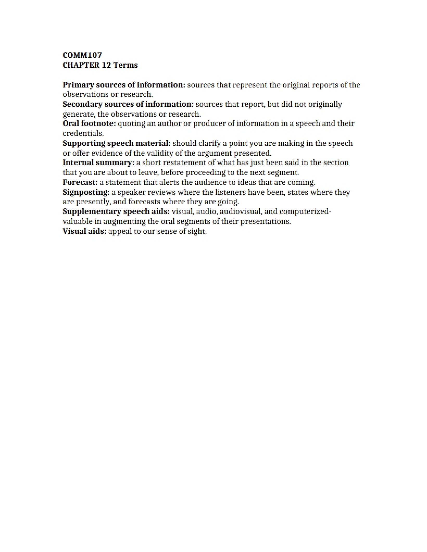 Chapter 12 Vocabulary