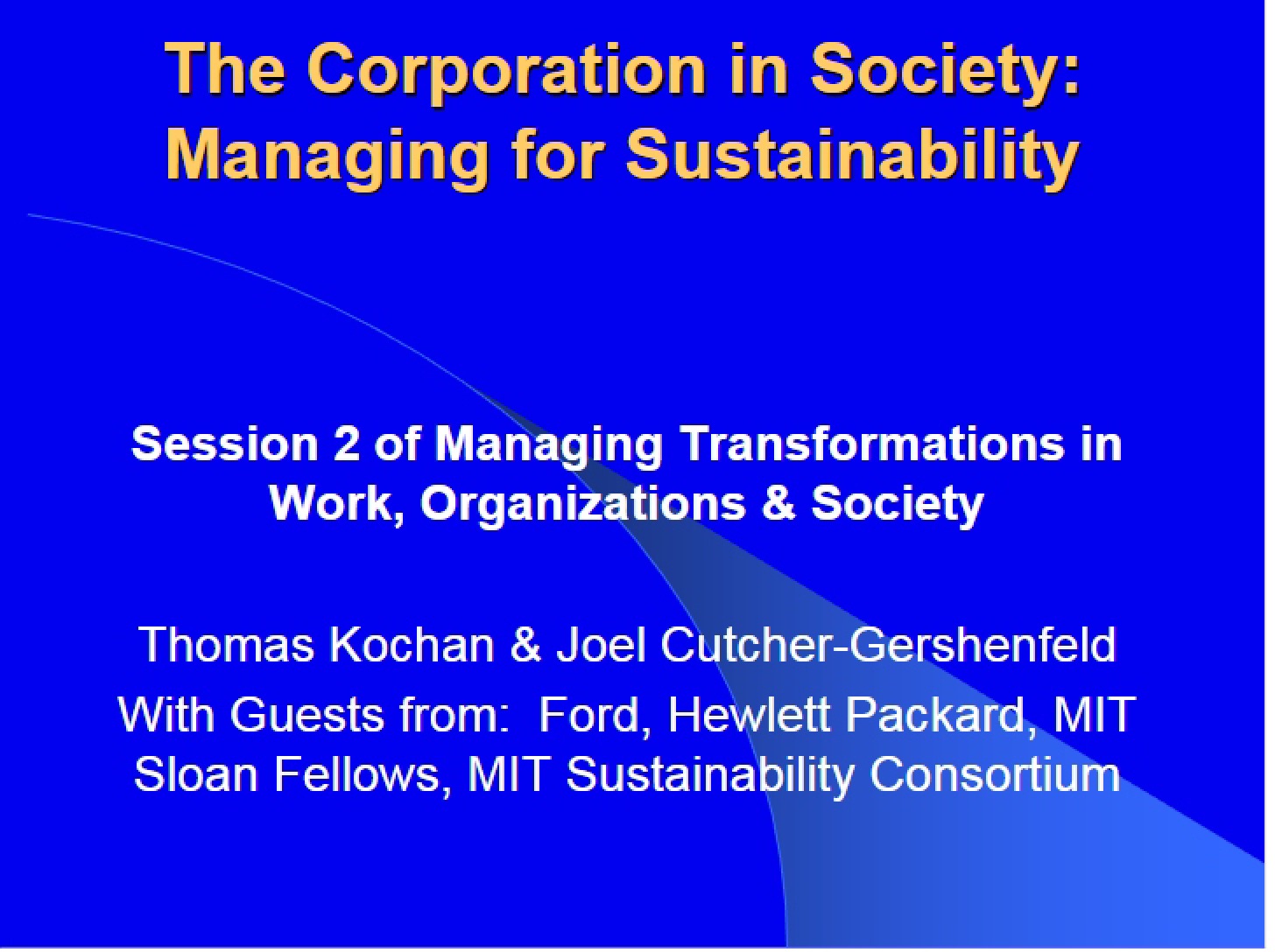 Sustainability Management