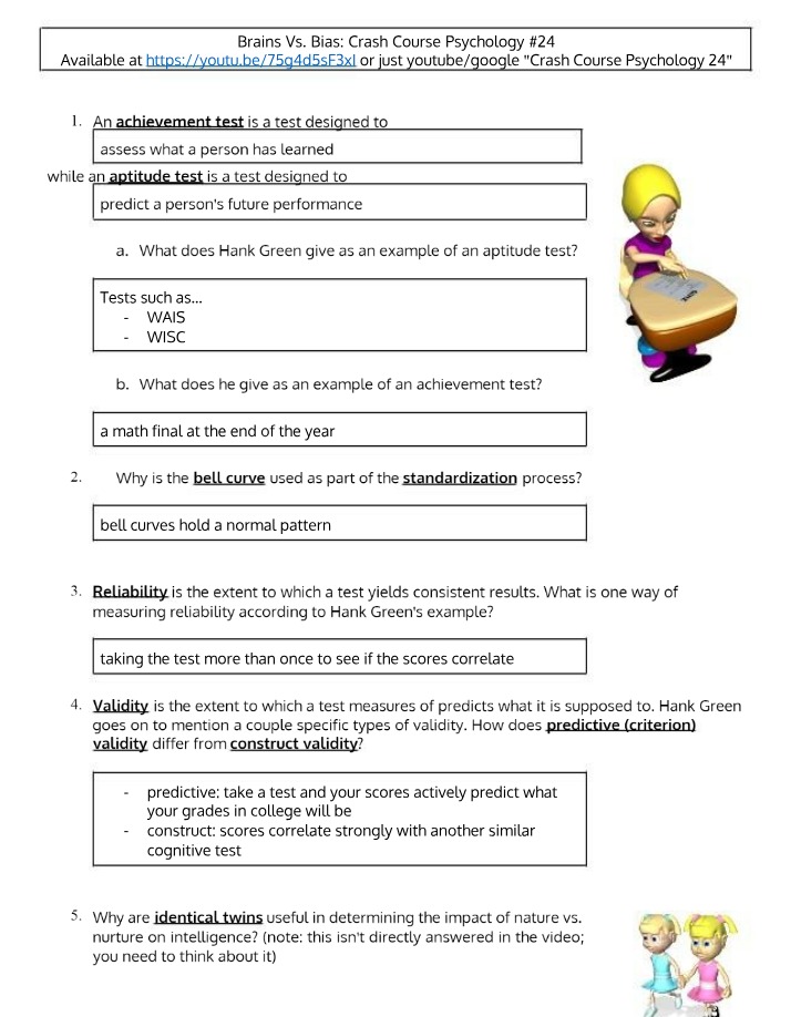Study Guide - Nature vs. Bias