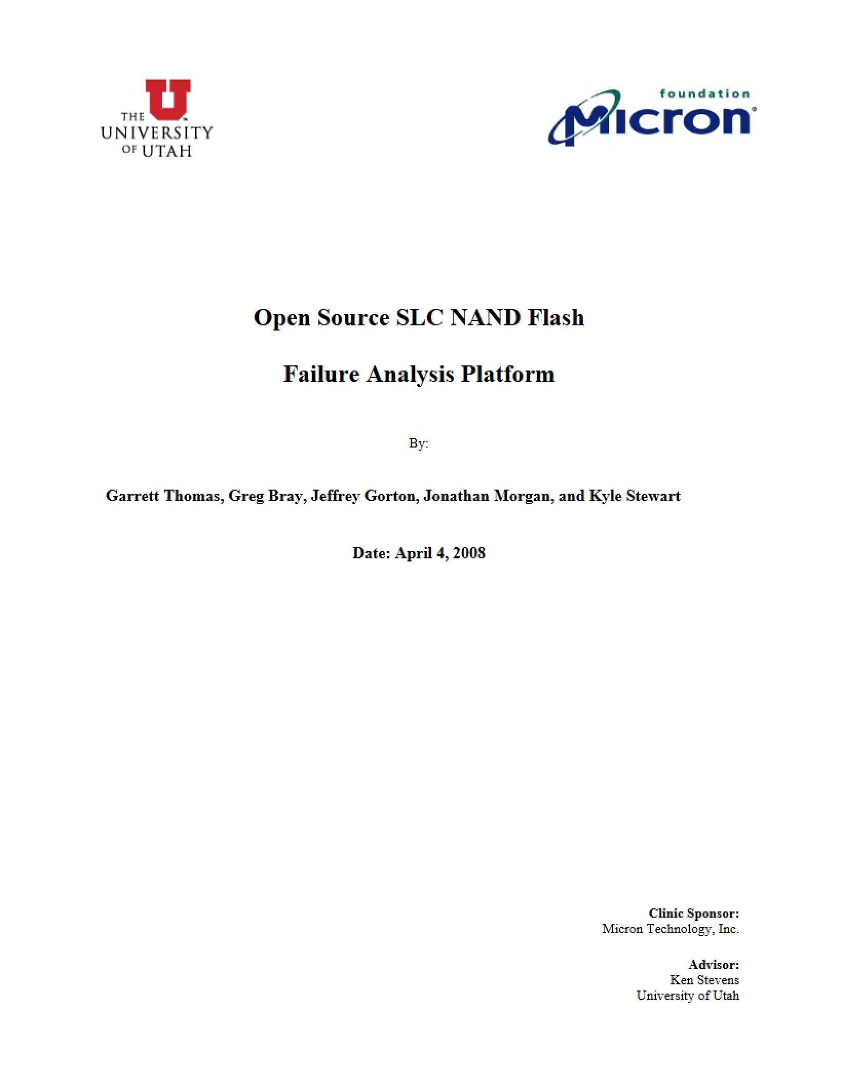 SLC NAND Flash (Open Source)