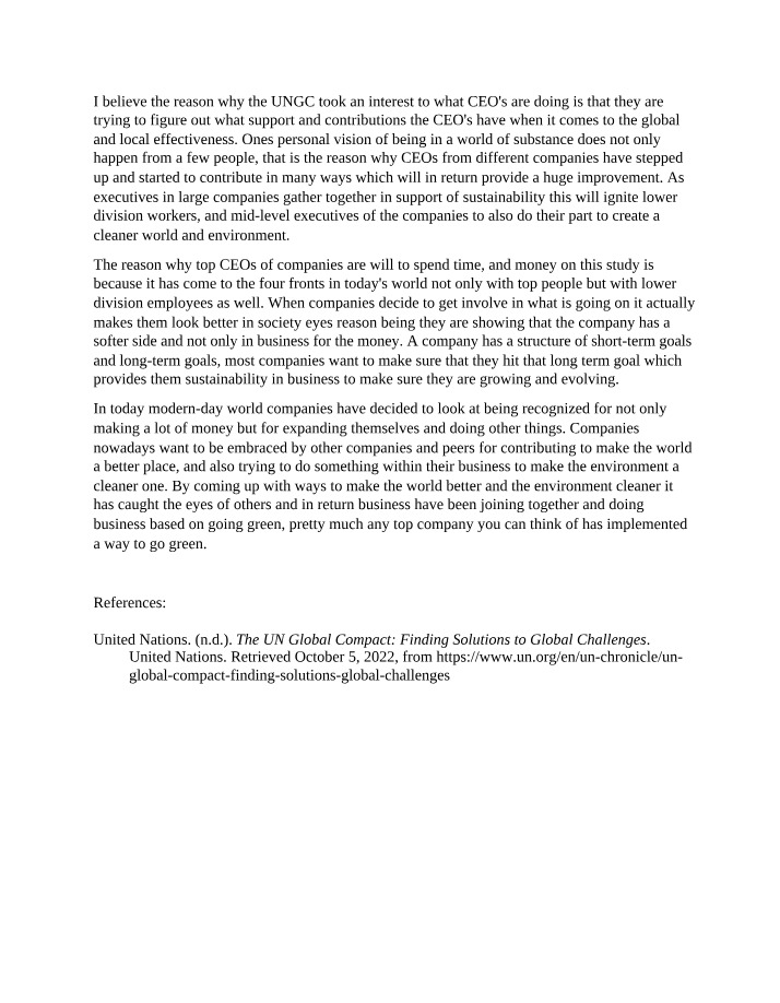 CEO Contributions - Impact on Local and Global Effectiveness