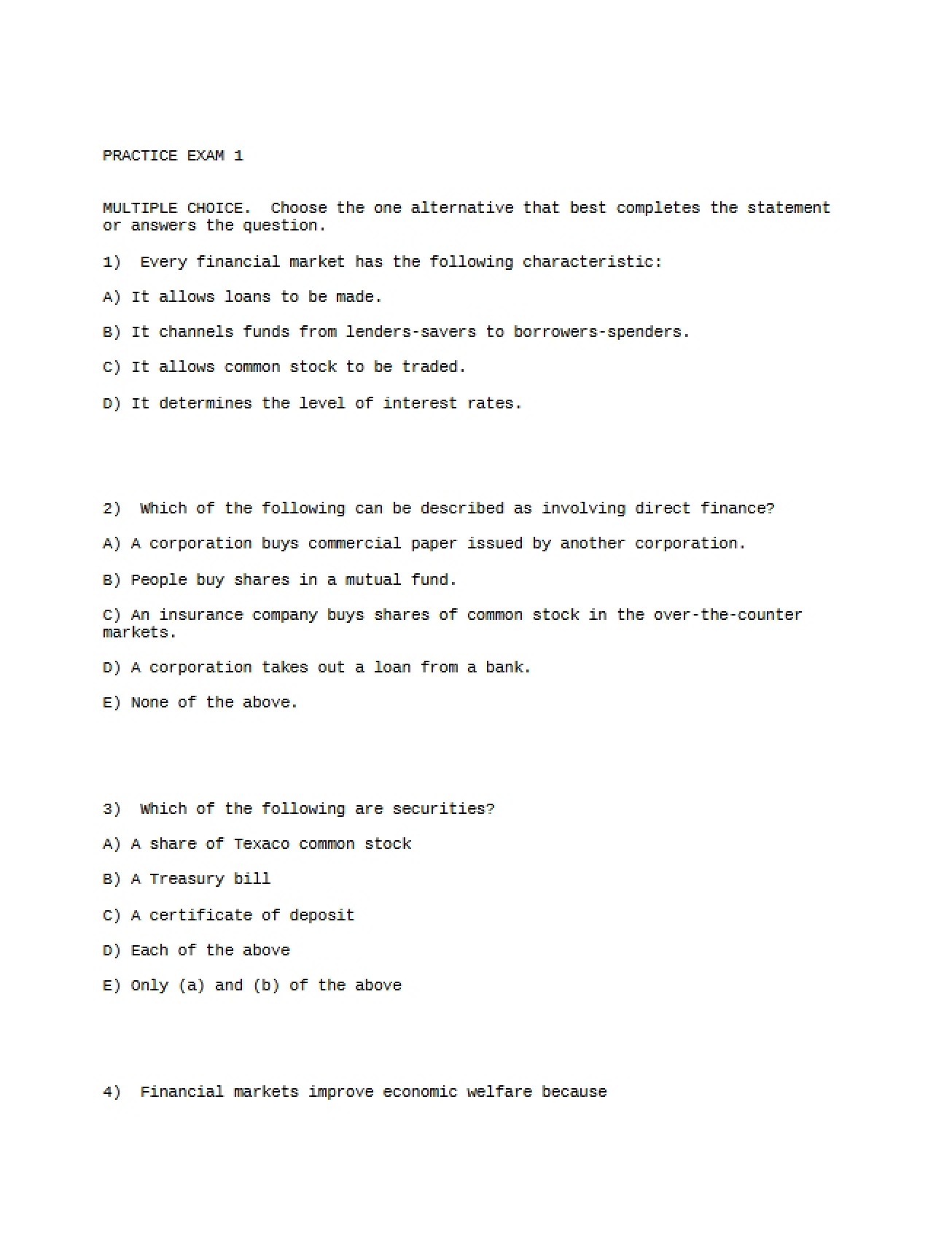 Practice Examination 1