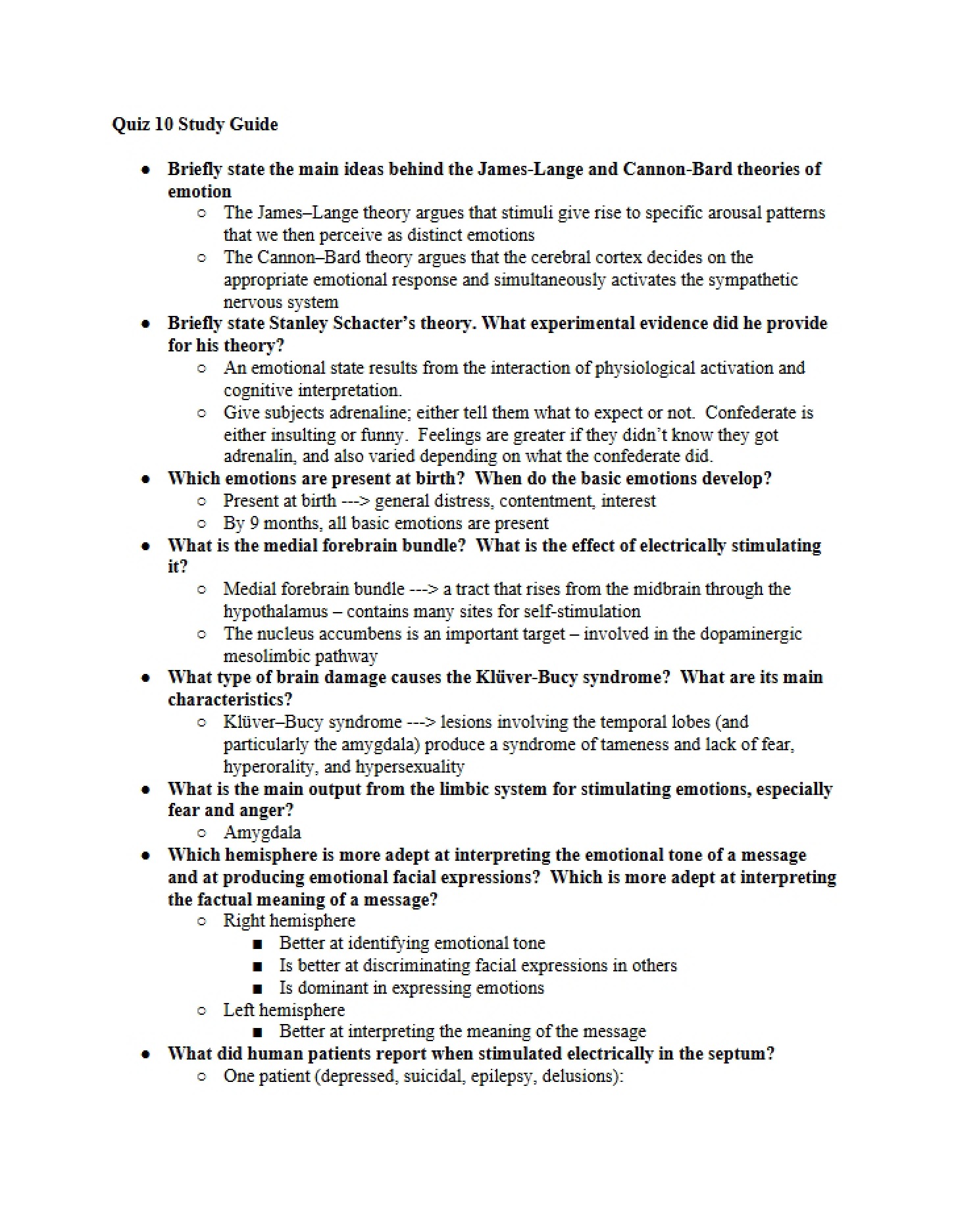 Second Quiz