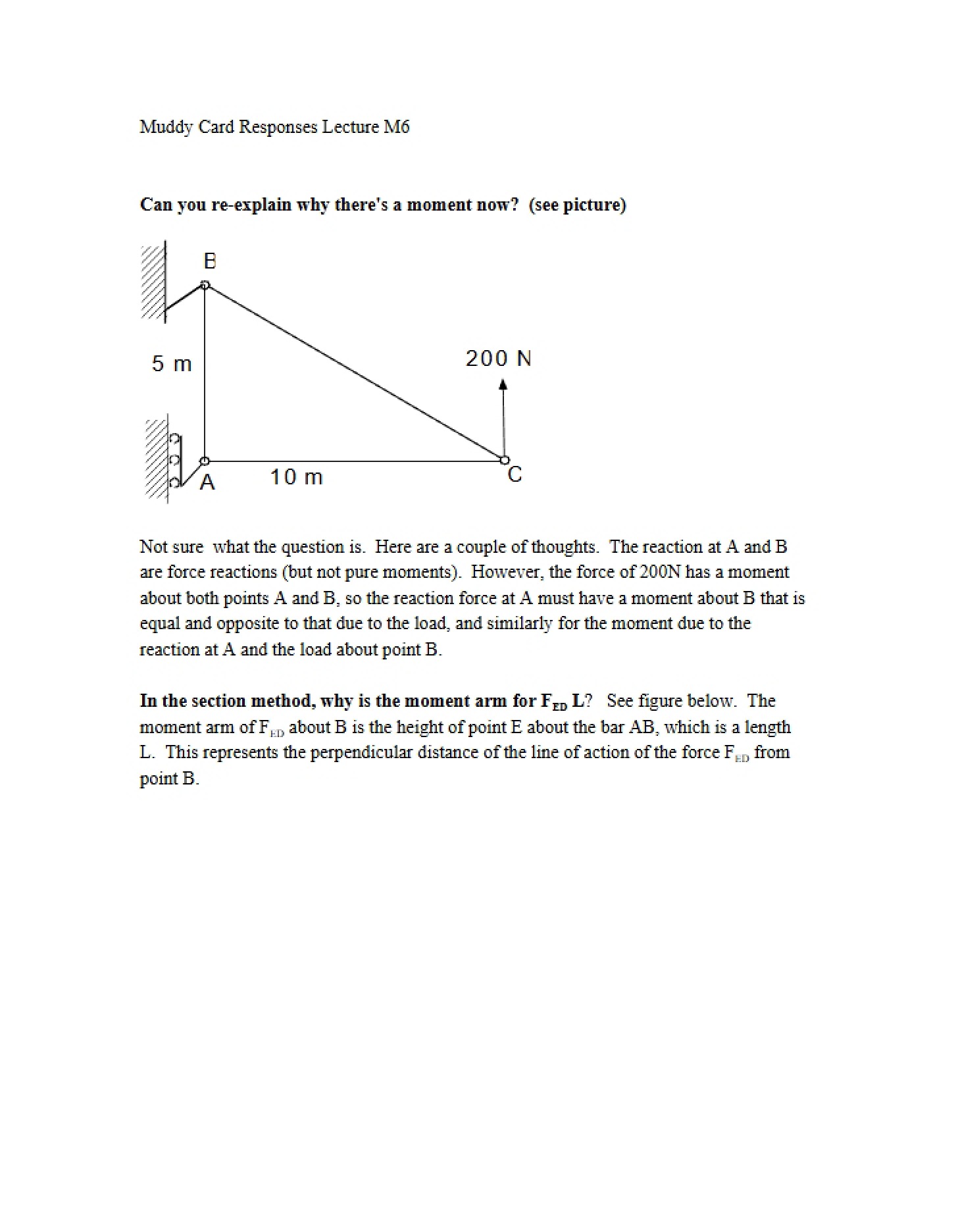 Notes from Class