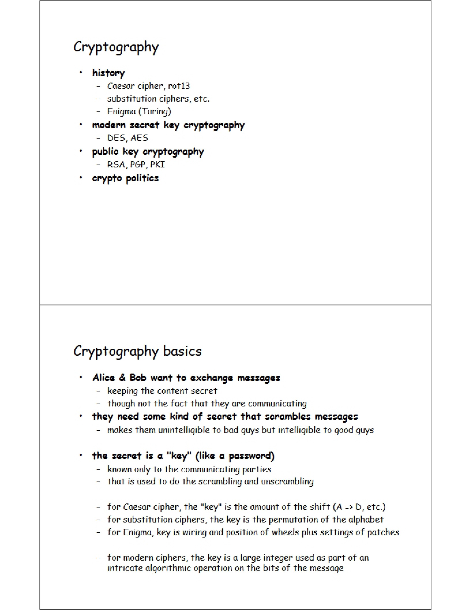 Cryptographic Principles