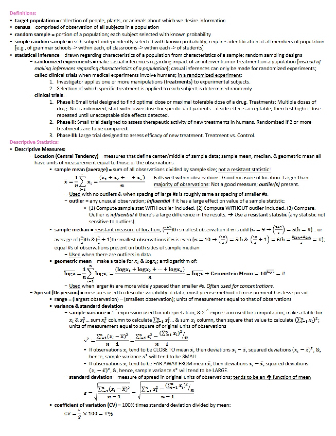 Notes
