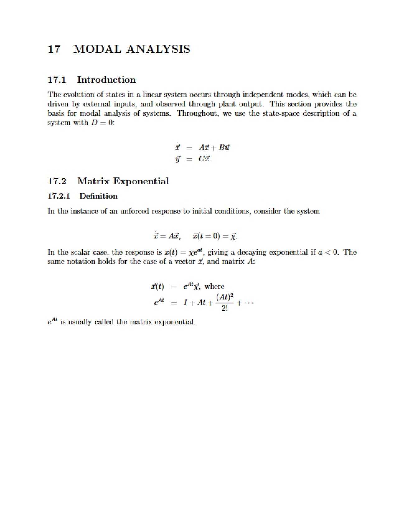 Analysis: Modal