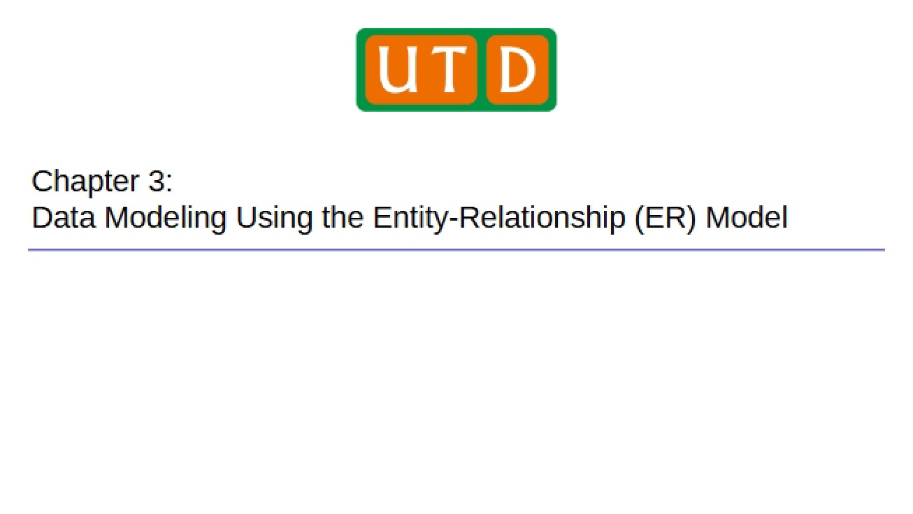 ER Model Data Modeling