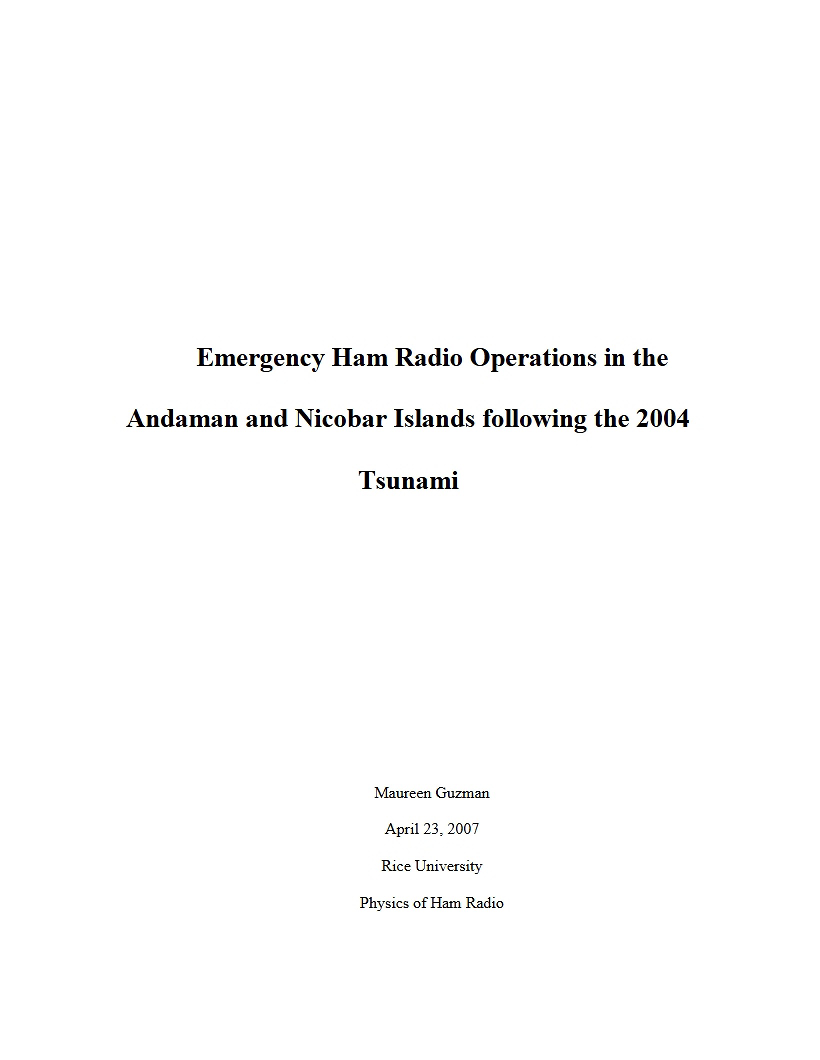 Physics of Ham Radio Notes