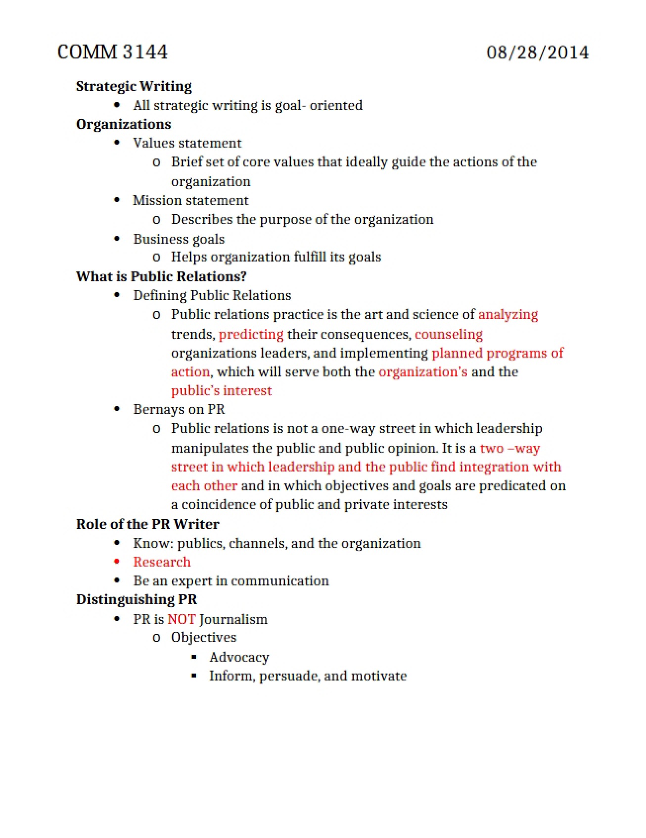 General Notes