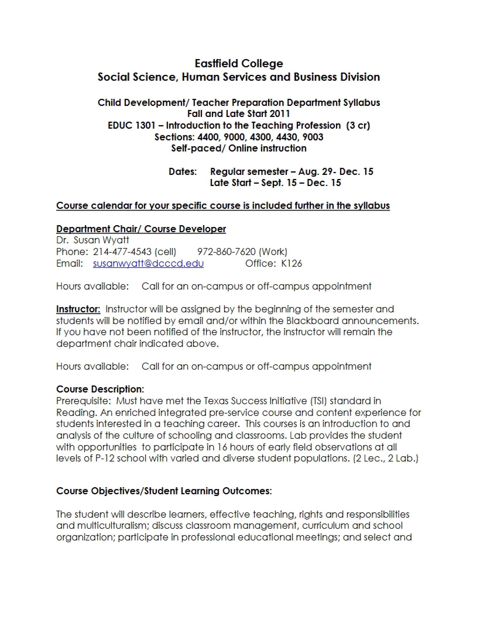 Syllabus